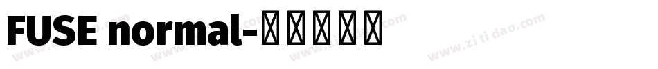 FUSE normal字体转换